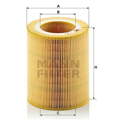 MANN FILTER Vzduchový filtr C 1250 – Hledejceny.cz
