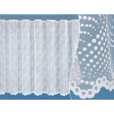 Žakárová záclona - vlnky - vzor 107182 - 170 cm – Zboží Mobilmania