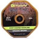 RidgeMonkey RM-TEC Stif Coated šňůra s pevným potahem 20m 35 lbs brown