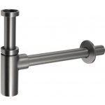 SAPHO Umyvadlový sifon 5/4", odpad 32mm, kulatý, gun metal SI581 – Sleviste.cz
