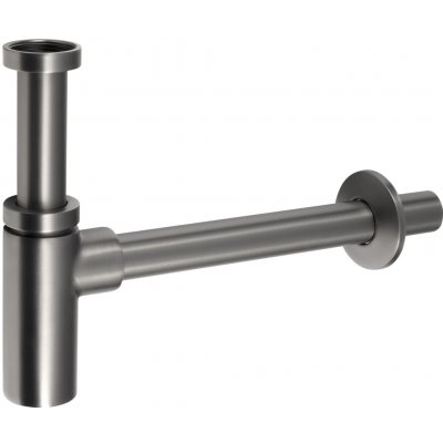 SAPHO Umyvadlový sifon 5/4", odpad 32mm, kulatý, gun metal SI581 – Sleviste.cz