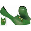 Pánské vzorované ponožky se silikonem Zelená