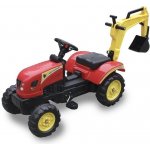 Mamido Šlapací traktor s lopatou červený – Zboží Mobilmania
