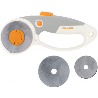 Řezací kolečko na látku Fiskars, dvě čepele 45 a 60 mm – Zboží Dáma