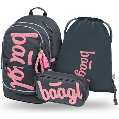 BAAGL SET 3 Core Logo růžový – Sleviste.cz