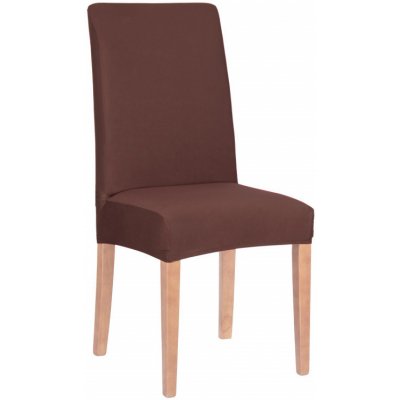 SPRINGOS Potah na židli elastický, hnědý SPRINGOS SPANDEX HA0007-XG