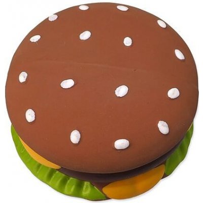 DF Hračka Latex hamburger se zvukem 8 cm
