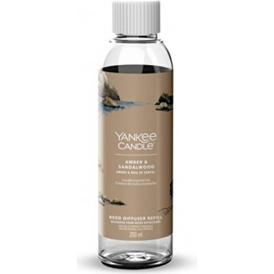 Yankee Candle Náhradní náplň do aroma difuzéru Signature Amber & Sandalwood Reed 200 ml – Zboží Dáma