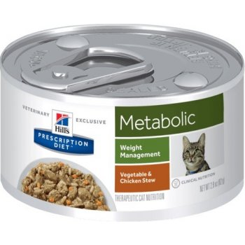 Hill's Prescription Diet Metabolic Weight Management Vegetable & Chicken Stew pro kočky 82 g
