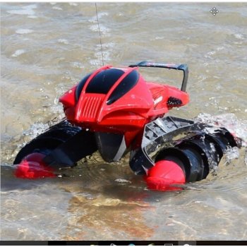 SPL Technik Obojživelník Amphibious Stunt Car červená RTR 1:10