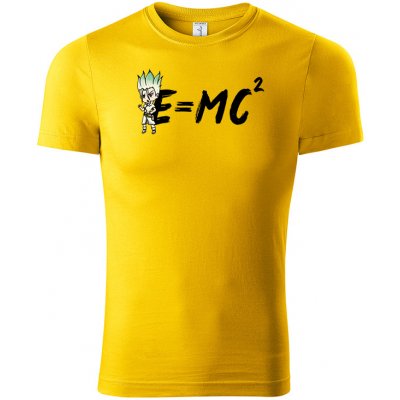 Dr. Stone tričko E = MC2 žluté – Zbozi.Blesk.cz