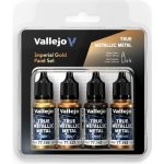 Vallejo: True Metallic Metal Imperial Gold 4 Colour Paint Set – Zboží Živě
