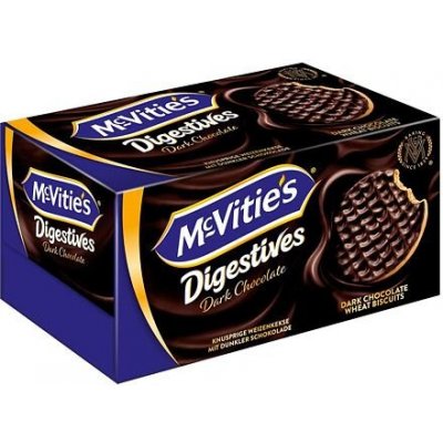 McVitie's Digestives pšeničné máslové sušenky s polevou z hořké čokolády 200 g – Sleviste.cz