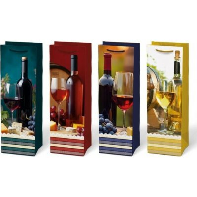 MFP Dárková taška na víno T12 - mix 88 - 12 x 36 cm - 5252890 – Zboží Živě