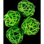 Dekorace Lata Ball žlutý 4 cm 4 kusy – Hledejceny.cz