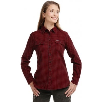 Bushman dámská košile ATKA tmavě červená – Zboží Dáma