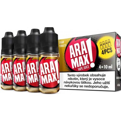 Aramax Cigar Tobacco 4 x 10 ml 12 mg – Zbozi.Blesk.cz