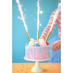 Party Deco Fontána na dort zlatá 12 cm – Sleviste.cz