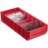 Úložný box Allit 456551 skladový box 185 x 400 x 81 mm červená 1 ks