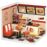 ROBOTIME Rolife DIY House: Restaurace Mňam Mňam s LED osvětlením 110 dílků – Zboží Dáma