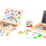 EcoToys Dřevěná multifunkční tabule magnetická – Sleviste.cz