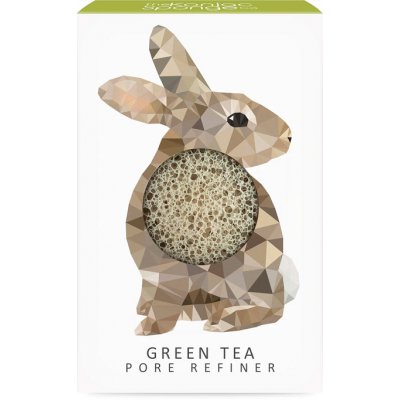 The Konjac Sponge Company konjaková houba MINI ZAJÍC zelený čajem – Zboží Dáma