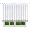 Záclona Dekorační krátká záclona se zirkony s řasící páskou MONIQUE bílá 300x120 cm nebo 400x120 cm MyBestHome Rozměr: 400x120 cm