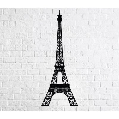 Eco-Wood-Art Nástěnné dekorace EWA Eiffelova věž 47 dílků
