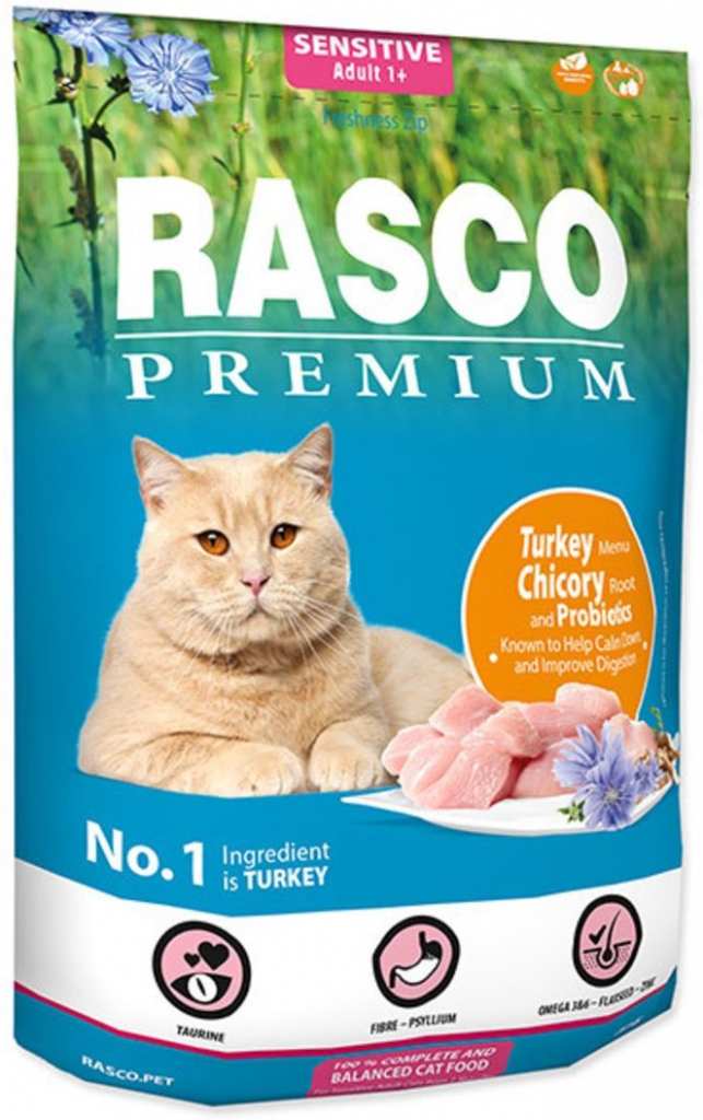 Rasco Krmivo pro kočky s citlivým trávením Premium Sensitive 400 g