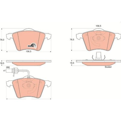 Sada brzdových destiček TRW GDB1538 - VW SHARAN – Hledejceny.cz