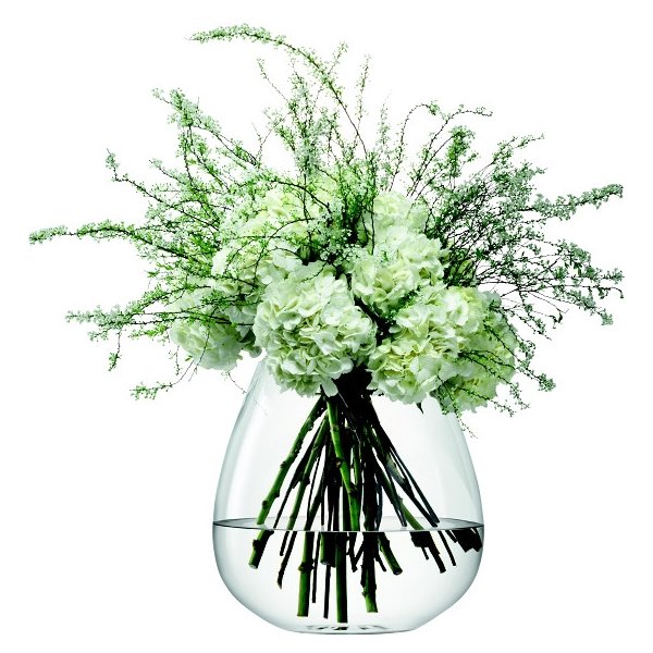LSA International Flower skleněná váza vypouklá na kytice i aranžování, 38  cm, čirá od 3 480 Kč - Heureka.cz