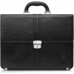 Paolo Peruzzi pánská kožená aktovka do ruky a přes rameno 2 černá – Zboží Dáma