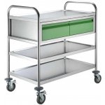 MOBILE 322 vozík 2-policový 2-zásuvkový 860 x 540 x 940 mm zásuvky zelené – Hledejceny.cz