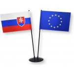 Komplet stolních vlaječek SR a EU s dvouramenným stojánkem Alerion – Hledejceny.cz