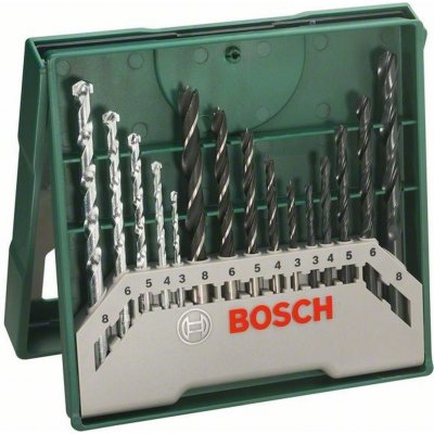 BOSCH Bosch Mini-X-Line15dílná sada vrtáků, 2607019675 – Zbozi.Blesk.cz