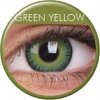 Kontaktní čočka MaxVue ColorVue Fusion Yellow Green barevné tříměsíční dioptrické 2 čočky