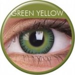 MaxVue ColorVue Fusion Yellow Green barevné tříměsíční dioptrické 2 čočky – Zboží Mobilmania