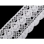 Bavlněná krajka paličkovaná šíře 75 mm Varianta: 1 bílá, Balení: 1 m – Zbozi.Blesk.cz
