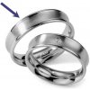 Prsteny SILVEGO ocelový prsten snubní pro muže RC2027-M