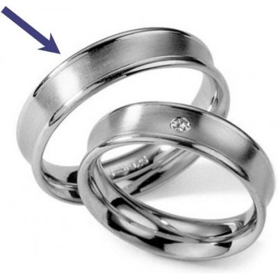 SILVEGO ocelový prsten snubní pro muže RC2027-M