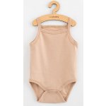 Kojenecké body bez rukávů New Baby Classic II světle béžové holka – Zboží Dáma