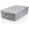 Úložný box Mega Plast MONAKO L s víkem 10,2 x 40,3 x 27 cm šedá metalíza