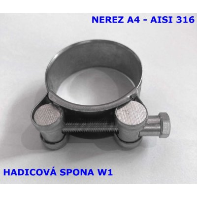 Hadicová spona široká W5 | rozsah 60 - 63 mm, nerez A4 – Zbozi.Blesk.cz