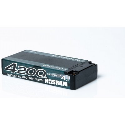 NOSRAM HV Ultra LCG Modified Shorty GRAPHENE-4.1 4200mAh Hardcase Akku 7.6V LiPo 120C/60C