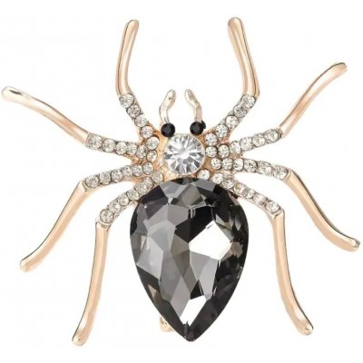 Gaira brož Pavouk 312934 Gold šedá – Zboží Dáma