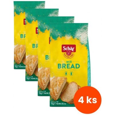 Schär Mix B bread mix 4 x 1 kg – Hledejceny.cz