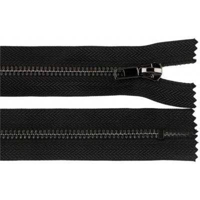 Prima-obchod Kovový zip No 5 délka 18 cm (jeansový), barva černá platina – Hledejceny.cz