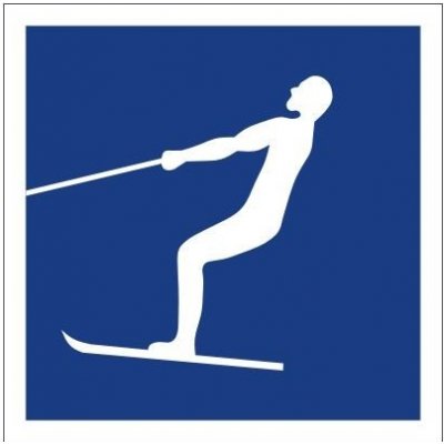 Plavební znak E17 -Vodní lyžování povoleno – Zboží Mobilmania