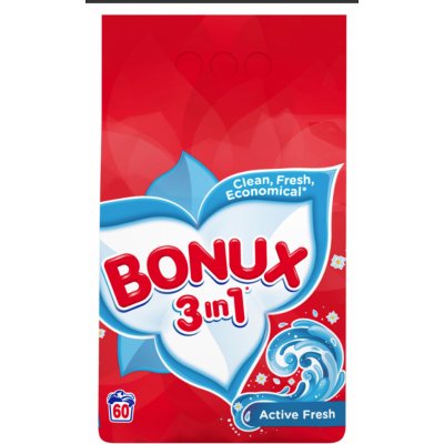 Bonux White Polar Ice Fresh 3v1 prací prášek na bílé prádlo 60 PD 4,5 kg – Zbozi.Blesk.cz