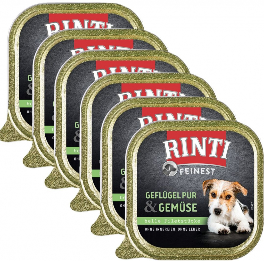 Rinti Feinest Adult Dog drůběží a zelenina 6 x 150 g